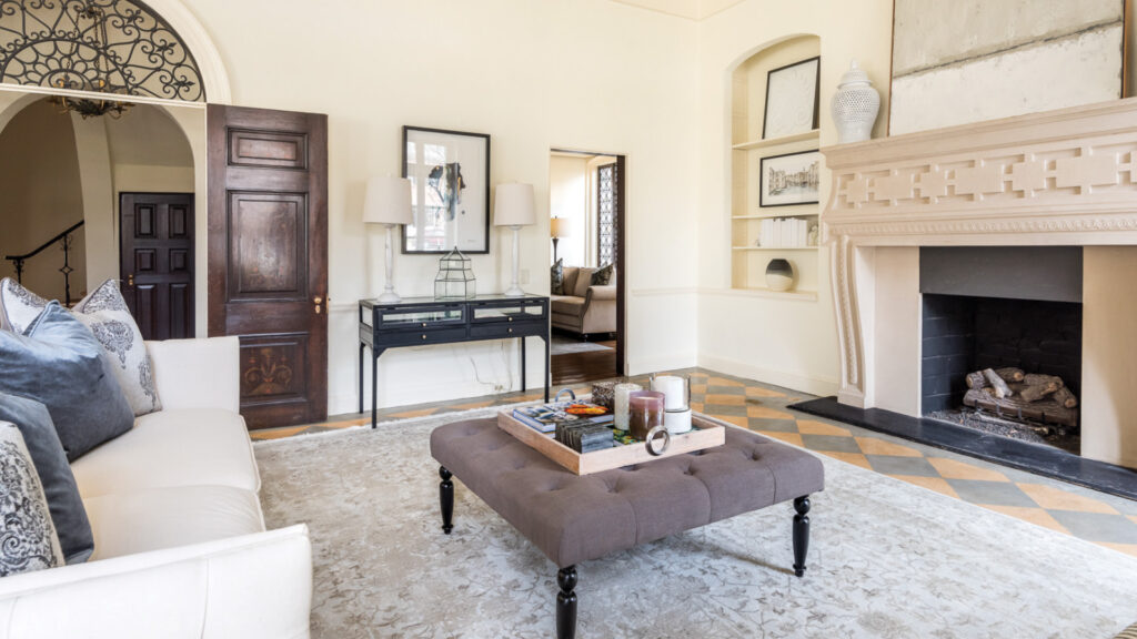 secret door in a historic home renovation completed by a Farmville furniture store that has a curated furniture selection with handcrafted furniture and craftsman furniture.