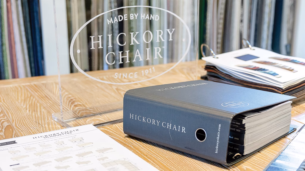 Hickory Chair custom furniture selection at a Virginia furniture store that sells handcrafted furniture and craftsman furniture.