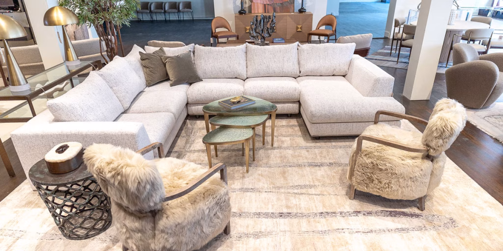 Custom furniture and sofa from a Virginia funiture store curated furniture collection