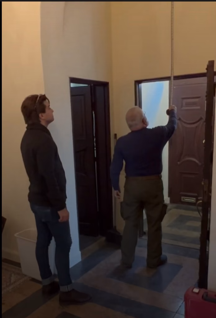 Transforming a vestibule to a stunning foyer.