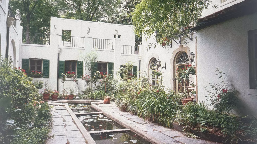 A historic outdoor water feature with a luxurious twist.