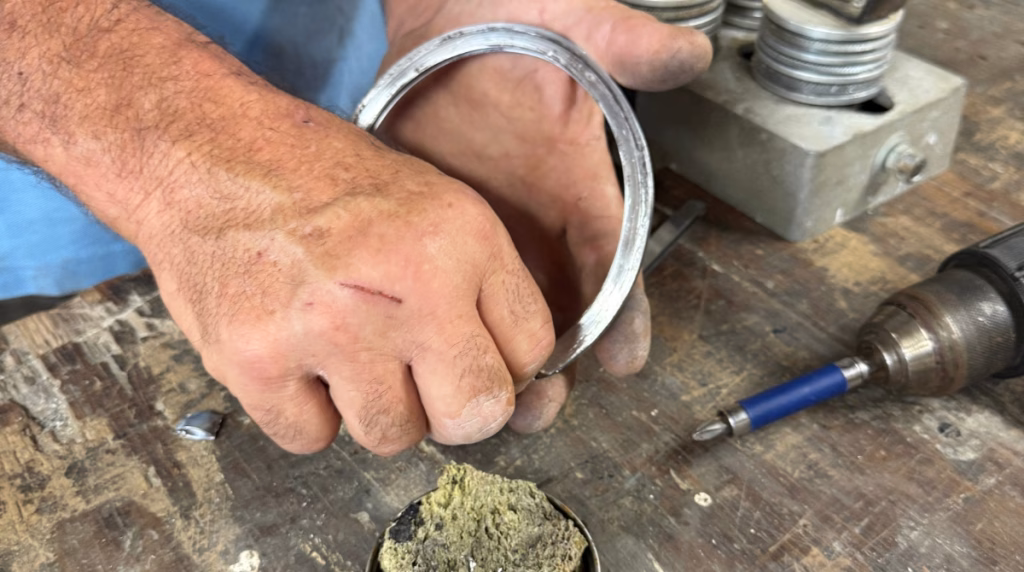 Historic window restoration in action.